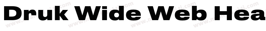Druk Wide Web Heavy字体转换